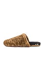 view 5 of 5 Flufftail Shearling Slide in Bronze & Black