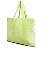 view 3 of 3 The Terry Towel Tote in Lime