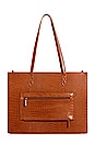 view 2 of 5 The Large Work Tote in Cognac Croc