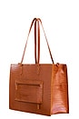 view 3 of 5 The Large Work Tote in Cognac Croc