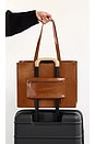 view 4 of 5 BOLSO TOTE THE LARGE WORK in Cognac Croc