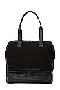 view 2 of 4 Mini Weekend Bag in Black & Croc Trim