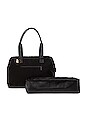 view 4 of 4 Mini Weekend Bag in Black & Croc Trim