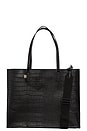 view 1 of 3 The Large Work Tote in Black Croc