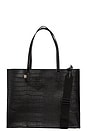 view 1 of 3 BOLSO TOTE in Black Croc