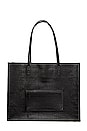 view 2 of 3 The Large Work Tote in Black Croc