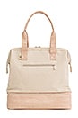 view 1 of 3 Mini Weekend Bag in Beige & Croc Trim