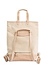 view 2 of 4 Convertible Backpack in Beige & Croc Trim