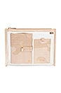 view 1 of 4 Passport and Luggage Tag Set in Beige Croc