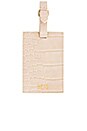 view 3 of 4 Passport and Luggage Tag Set in Beige Croc