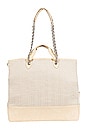 view 4 of 8 The Woven Tote in Beige