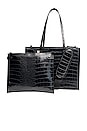 view 5 of 5 BOLSO TOTE WORK in Black Croc