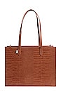 view 2 of 4 The Work Tote in Cognac Croc