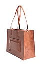 view 3 of 4 The Work Tote in Cognac Croc