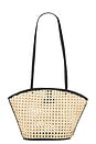 view 2 of 4 Mira Small Tote in Black Rattan