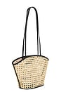 view 3 of 4 Mira Small Tote in Black Rattan