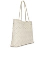 view 3 of 4 Gabrielle Grande Weave Bag in Cream