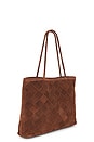 view 3 of 4 Gabrielle Grande Weave Bag in Brown