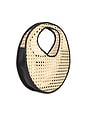 view 3 of 4 Anouk Rattan Top Handle Bag in Black Rattan