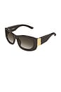 view 1 of 1 Rectangular Sunglasses in Brown Grey