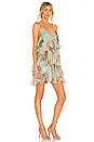 view 2 of 4 Sage Tiered Mini Dress in Turquoise