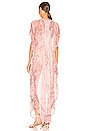 view 4 of 5 Maya Caftan in Pink & Lime