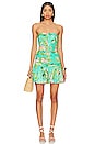 view 1 of 3 x REVOLVE Belted Mini Dress in Teal Floral
