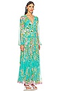 view 3 of 5 Azra Maxi Dress in Teal Floral