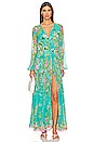 view 5 of 5 Azra Maxi Dress in Teal Floral