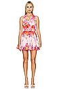 view 1 of 3 Belted Mini Dress in Pink Floral