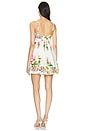 view 3 of 3 Short Dress With Quilted Yoke in White Floral