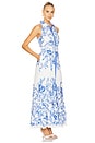 view 2 of 4 x REVOLVE Long Dress With Buckle Belt in Blue & White