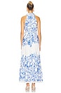 view 3 of 4 x REVOLVE Long Dress With Buckle Belt in Blue & White