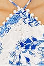 view 4 of 4 ROBE MINI DOS NAGEUR in Blue & White