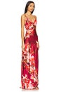 view 2 of 3 Maxi Dress in Burgundy Mix