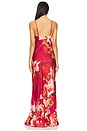 view 3 of 3 Maxi Dress in Burgundy Mix