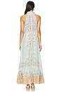 view 3 of 3 Long Shirt Dress With Buckle Belt in Blue Brown