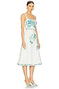 view 2 of 3 Midi Dress With Buckle Belt in White Floral