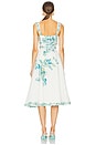 view 3 of 3 Midi Dress With Buckle Belt in White Floral