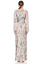 view 3 of 3 Long Dress in Pink Blue Mix