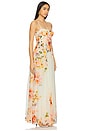 view 3 of 4 Corsetted Long Dress in Ivory Floral