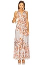 view 1 of 3 Long Shirt Dress With Buckle Belt in White Floral