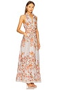 view 2 of 3 Long Shirt Dress With Buckle Belt in White Floral
