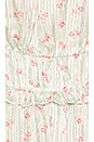view 4 of 4 Sana Viscose Satin Stripe Lurex Dress in Mint