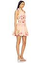 view 2 of 3 Short Dress With Buckle Belt in Peach Pink
