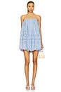 view 1 of 4 MINIVESTIDO BALONÊ in Powder Blue