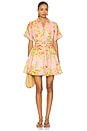 view 1 of 3 VESTIDO CURTO E CINTO COM FIVELA in Multi