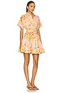 view 2 of 3 VESTIDO CURTO E CINTO COM FIVELA in Multi