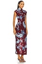view 2 of 3 MAXI VESTIDO SIN MANGAS DRESS in Merlot
