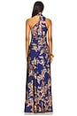 view 3 of 3 Bias Maxi Dress With Sash in Midnight Blue